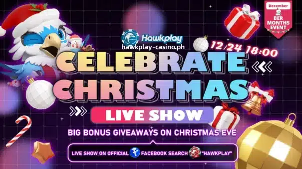 Hawkplay Crazy Christmas Live Show, Manalo ng Malaking Gift Pack! !