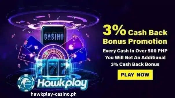 Hawkplay Deposit Bonus: Makakuha ng 3% Bonus na Cash Back Unlimited!