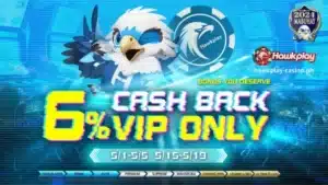Hawkplay 6% cashback VIP eksklusibo